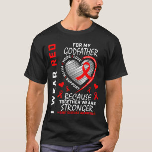 Ich trage Rot wegen meiner Herzkrankheiten meines  T-Shirt