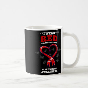 Ich trage Rot wegen meiner Oma-Herzkrankheit Kaffeetasse