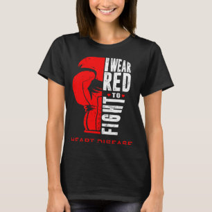 Ich trage Rot zum Kampf gegen Herzkrankheiten Awar T-Shirt