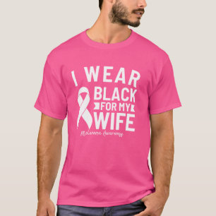 Ich trage Schwarz für das Melanom-Bewusstsein mein T-Shirt