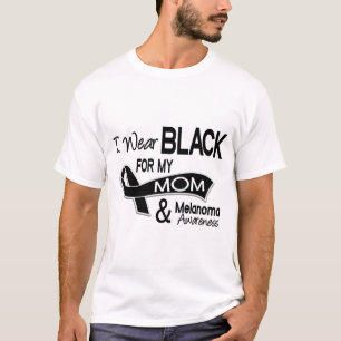 Ich trage Schwarzes für mein Melanomen der Mama-4 T-Shirt