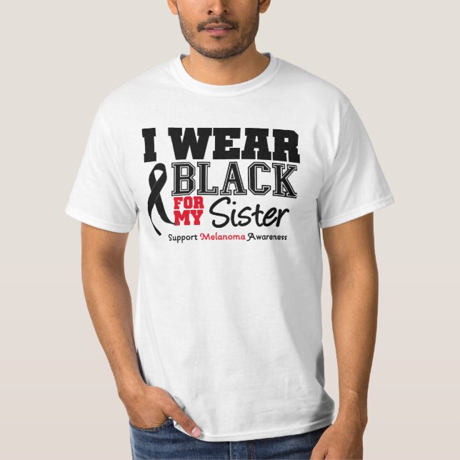 Ich trage Schwarzes für meine Schwester T-Shirt (Vorderseite)