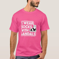 Ich trage Socken mit Sandalen Funny Sock Redewendu