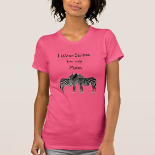 Ich trage Streifen für meine Mutter EDS-Bewusstsei T-Shirt