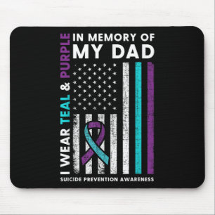 Ich trage Teal & Lila in Erinnerung an meinen Mousepad