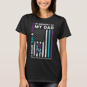 Ich trage Teal & Lila in Erinnerung an meinen T-Shirt