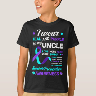 Ich trage Teal & Purpur für meinen Onkel zur Selbs T-Shirt