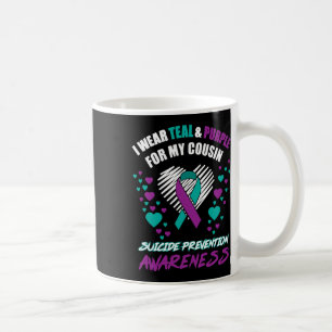 Ich trage TealandPurple für meinen Cousin Suizidpr Kaffeetasse