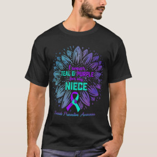 Ich trage Türkis & Lila für die Selbstmordpräv T-Shirt