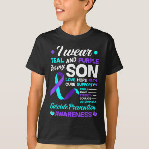 Ich trage Türkis & Lila für die Selbstmordpräv T-Shirt