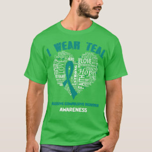 Ich trage Türkis für OCD-Bewusstsein Glaube Hoffnu T-Shirt