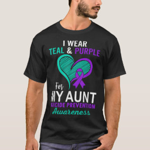Ich trage Türkis und Lila in Erinnerung an meine T T-Shirt