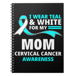 Ich trage Türkis und Weiß, meine Mutter Gebärmutte Notizblock