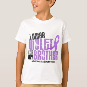 Ich trage violetten Morbus Hodgkin des Bruder-6,2 T-Shirt