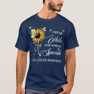 Ich trage Weiß für Lungenkrebs-Bewusstsein Sonnenb T-Shirt