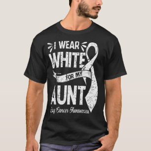 Ich trage Weiß für mein akutes Lungenkrebsbewussts T-Shirt