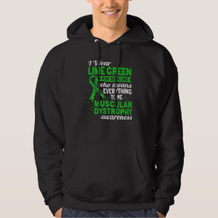 Ich trage Zitronengrün für Muskeldystrophie-Bewuss Hoodie