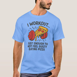 Ich trainiere gerade genug, um mich beim Essen nic T-Shirt
