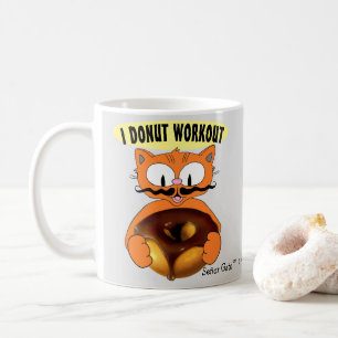 Ich trainiere nicht mit Donuts Humorvolle Donuts Kaffeetasse