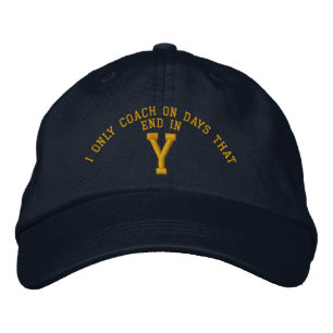 Ich trainiere nur an Tagen, die in Y Stickerei end Bestickte Baseballkappe