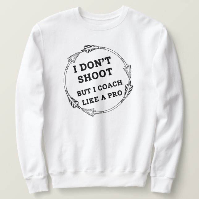 Ich trainiere wie ein Pro | Archery Vater Sweatshirt (Design vorne)