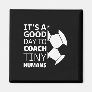 Ich trainiere winzige Menschen Lustiger Fußballtra Magnet
