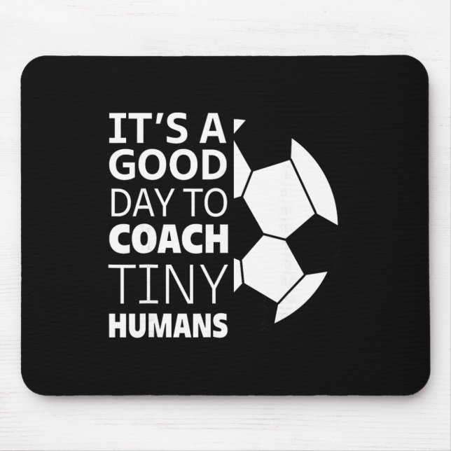 Ich trainiere winzige Menschen Lustiger Fußballtra Mousepad (Vorne)