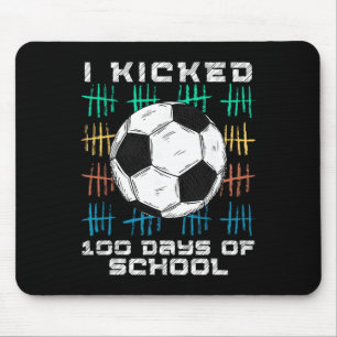 Ich trat 100 Tage Schule 100. Tag schlauer Socc Mousepad