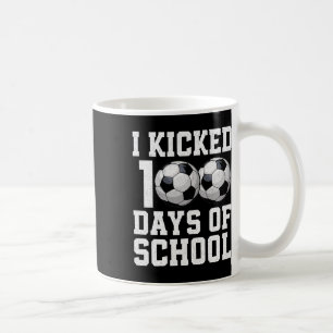 Ich trat 100 Tage Schule Fußball Sport Jungen Kind Kaffeetasse