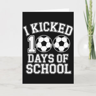 Ich trat 100 Tage Schule Jungen Kinder Studenten F Karte