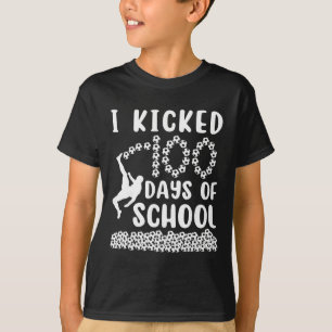 Ich trat 100 Tage Schulfußball 100. Tag Bylls T-Shirt