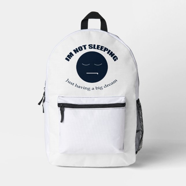 Ich träume groß! bedruckter rucksack (Vorderseite)