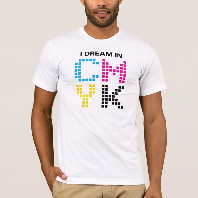 Ich träume in CMYK T-Shirt (Vorderseite)