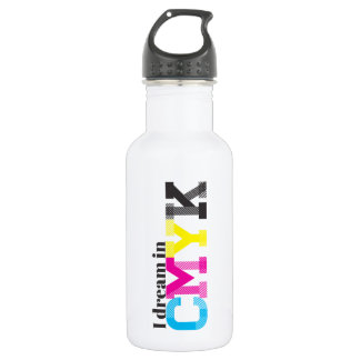 Ich träume in CMYK Trinkflasche