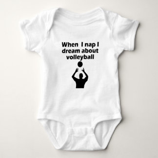 Ich träume über Volleyball Baby Strampler