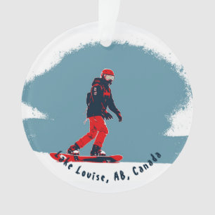 Ich träume vom Snowboarden - Snowboarder Ornament