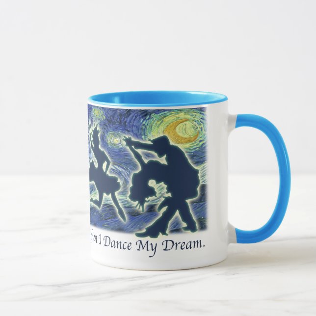 Ich träume vom Tanzen mit Sternen Tasse (Rechts)