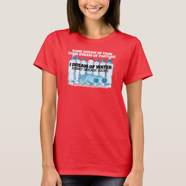 Ich träume vom Wasser - dunkle Shirts (Vorderseite)