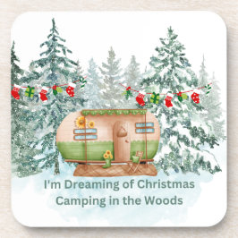 Ich träume vom Weihnachtsfest im Wald Getränkeuntersetzer