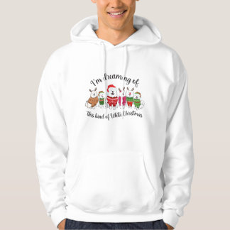 Ich träume von dieser Art weißem Weihnachten Hoodie