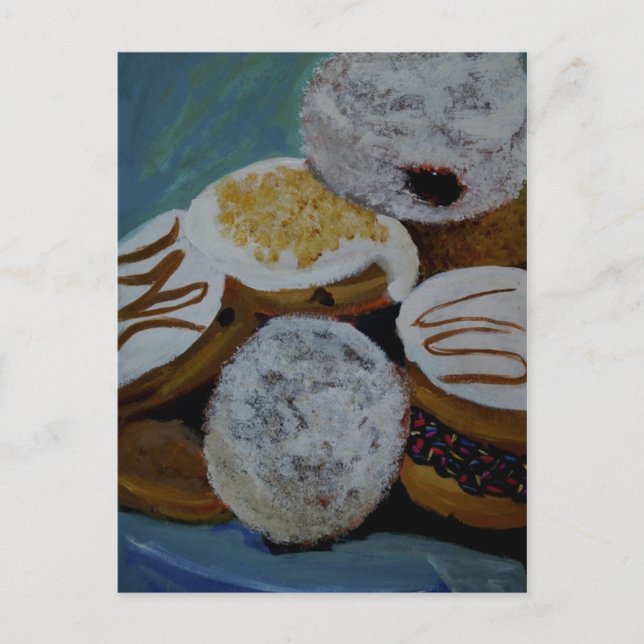 Ich träume von Donuts Postkarte (Vorderseite)