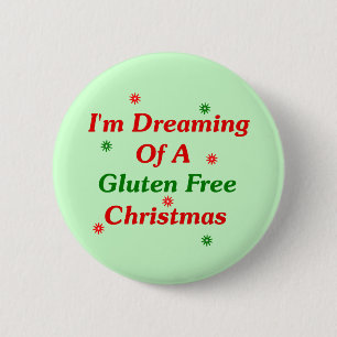 Ich träume von einem Gluten-frei Weihnachten Button