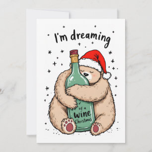 Ich träume von einem Weihnachtsfest Feiertagskarte