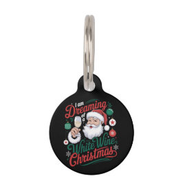 Ich träume von einem Weihnachtsfest im Weißen Wein Haustiermarke