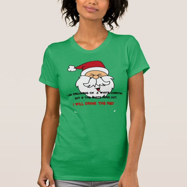 Ich träume von einem weißes WeihnachtsShirt T-Shirt (Vorderseite)
