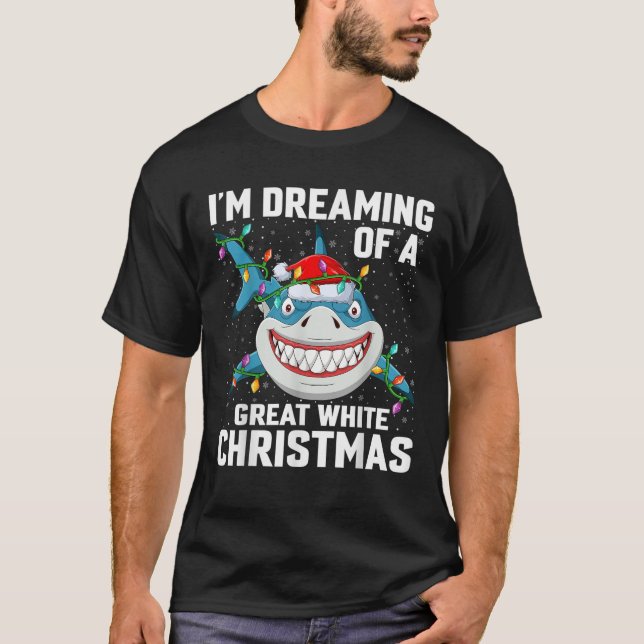 Ich träume von einer großen weißen Weihnachtsbeleu T-Shirt (Vorderseite)