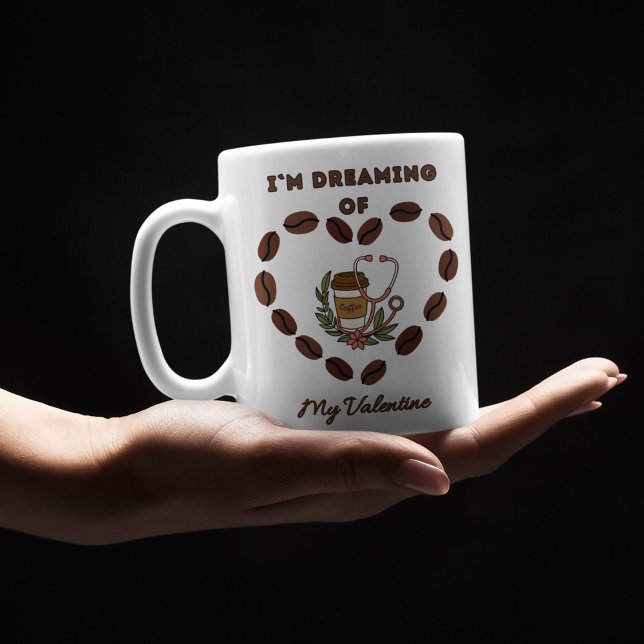 Ich träume von meinem Valentin Kaffeetasse (Von Creator hochgeladen)