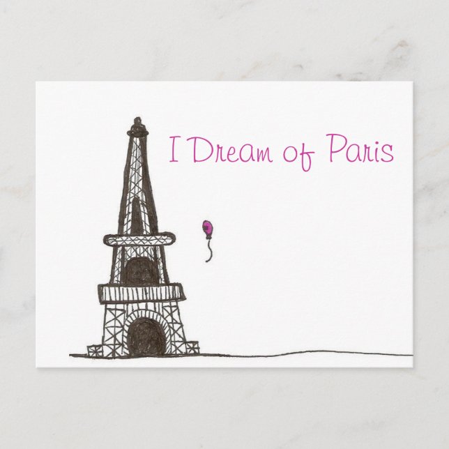 Ich träume von Paris, 2 Postkarte (Vorderseite)