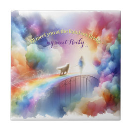 Ich treffe dich auf der Rainbow Bridge Fliese