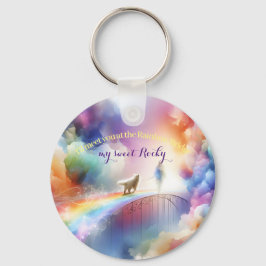 Ich treffe dich auf der Rainbow Bridge Schlüsselanhänger
